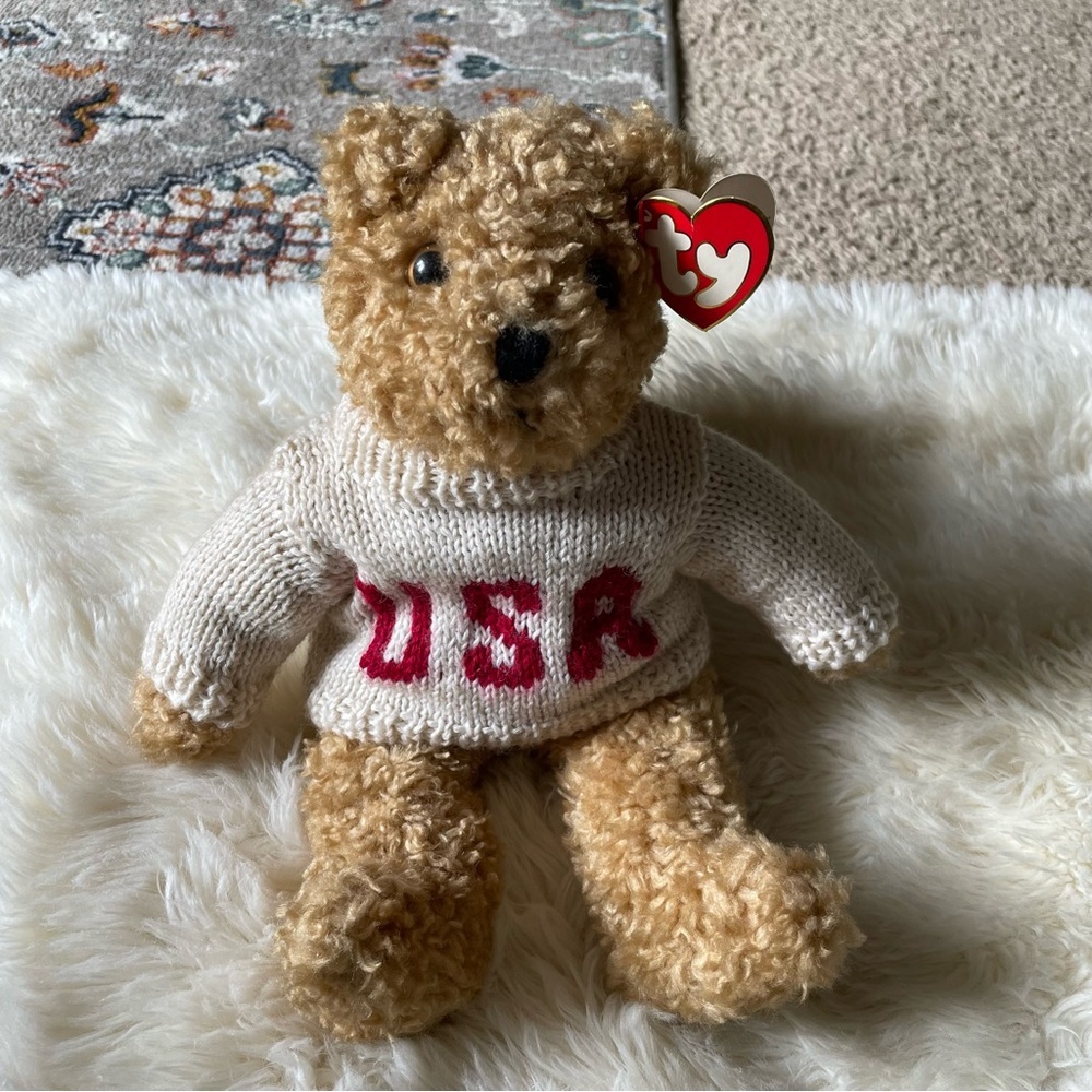 Vintage 1992 Baby Curly “America the Great” TY Beanie baby